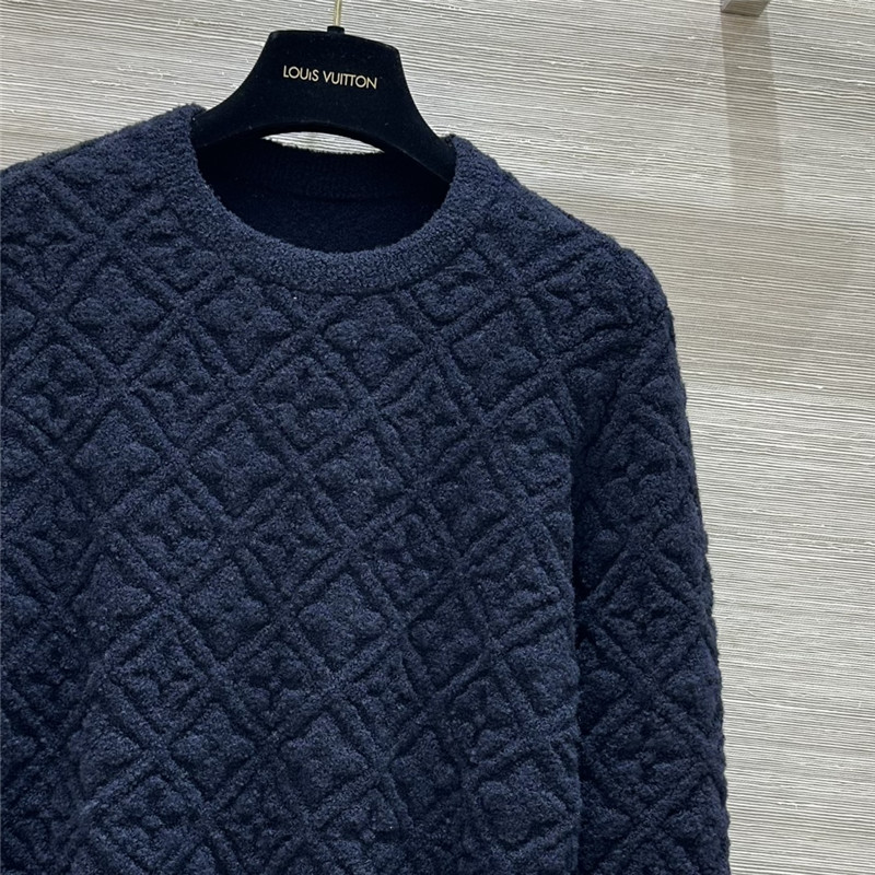 l0vis Vvtt0n lv monogram round neck top replica clothing