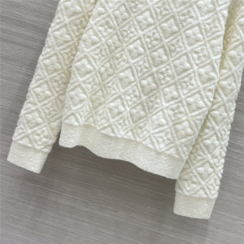 l0vis Vvtt0n lv monogram round neck top replica clothing