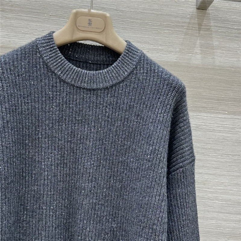 BC sequined cashmere crew neck sweater replicas clothes