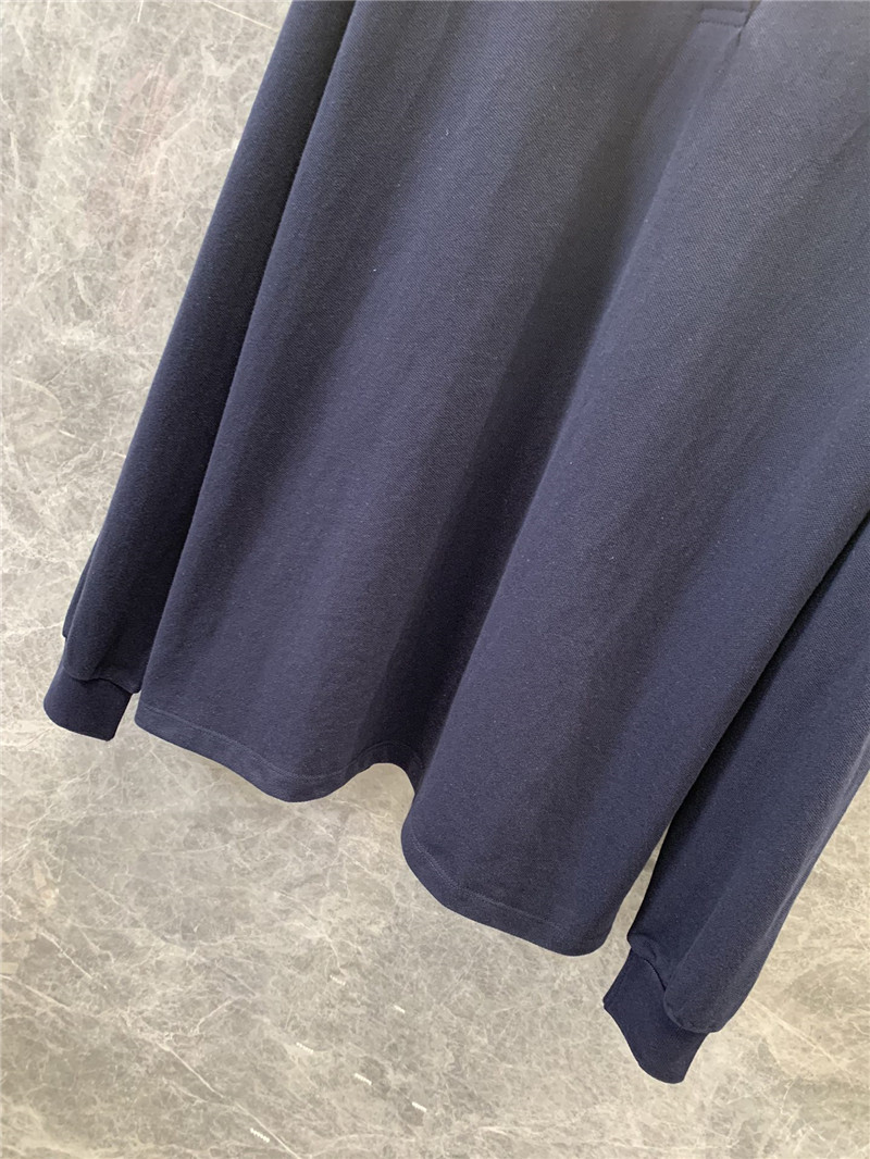 M1um1u lapel long-sleeved polo shirt replica designer clothes