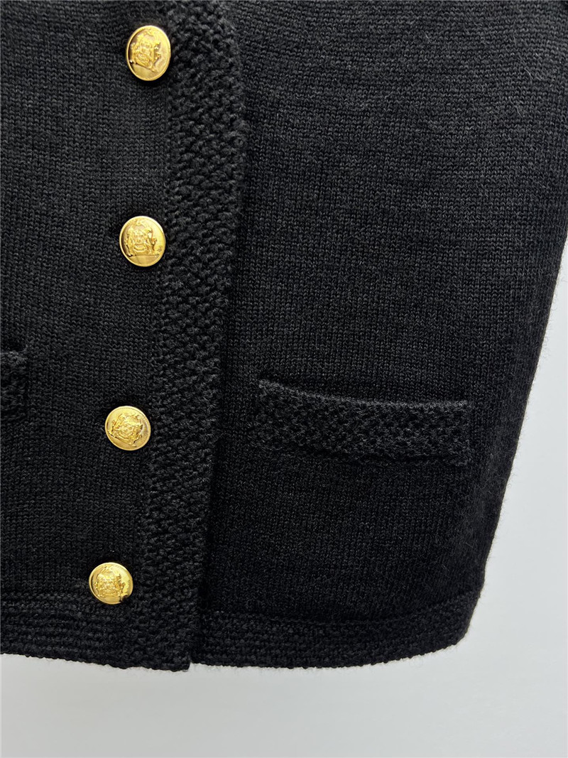 Ce1i*e gold button knitted vest replica clothes