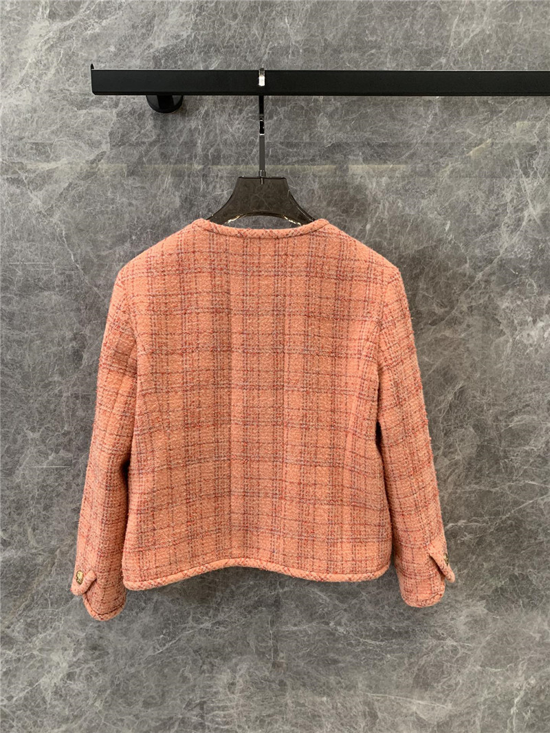 Ch**el check wool coat replica d&g clothing