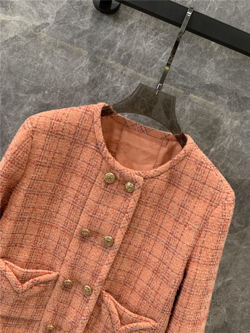 Ch**el check wool coat replica d&g clothing