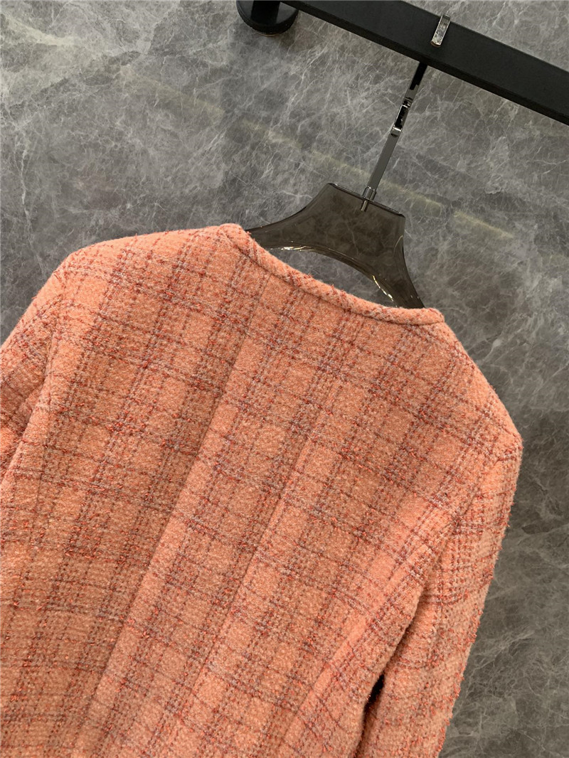 Ch**el check wool coat replica d&g clothing