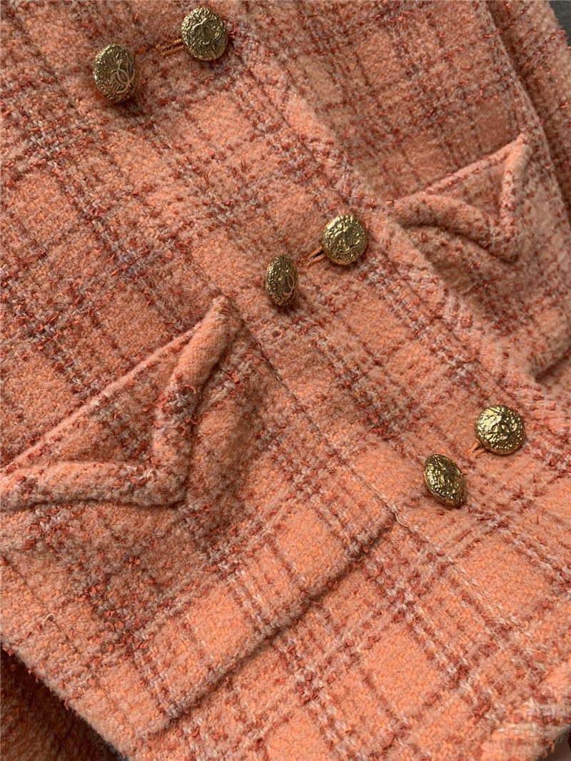 Ch**el check wool coat replica d&g clothing