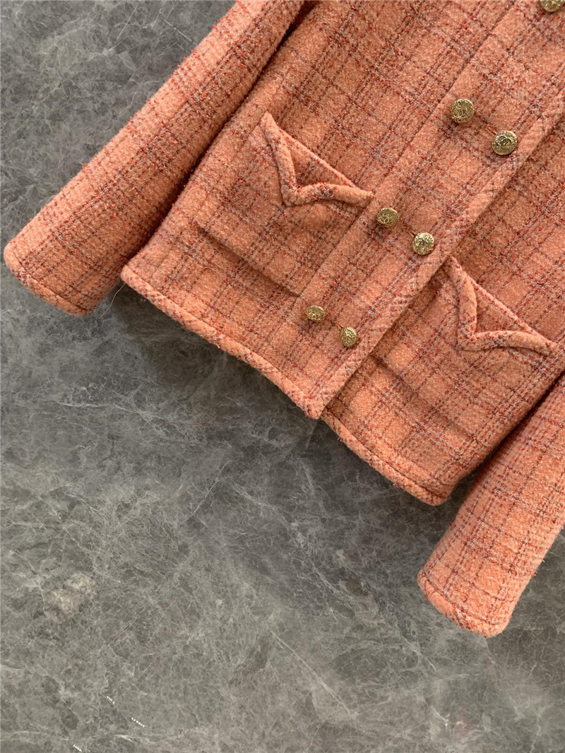 Ch**el check wool coat replica d&g clothing