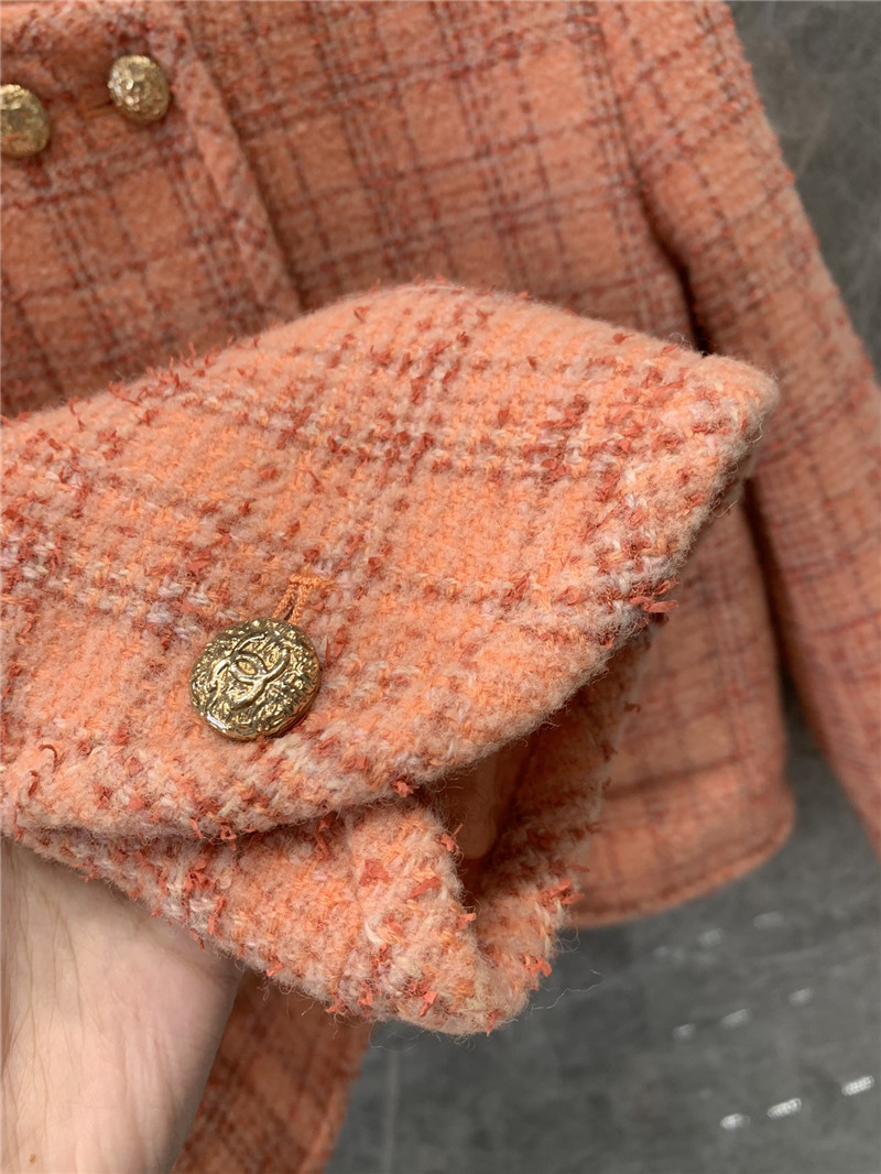 Ch**el check wool coat replica d&g clothing