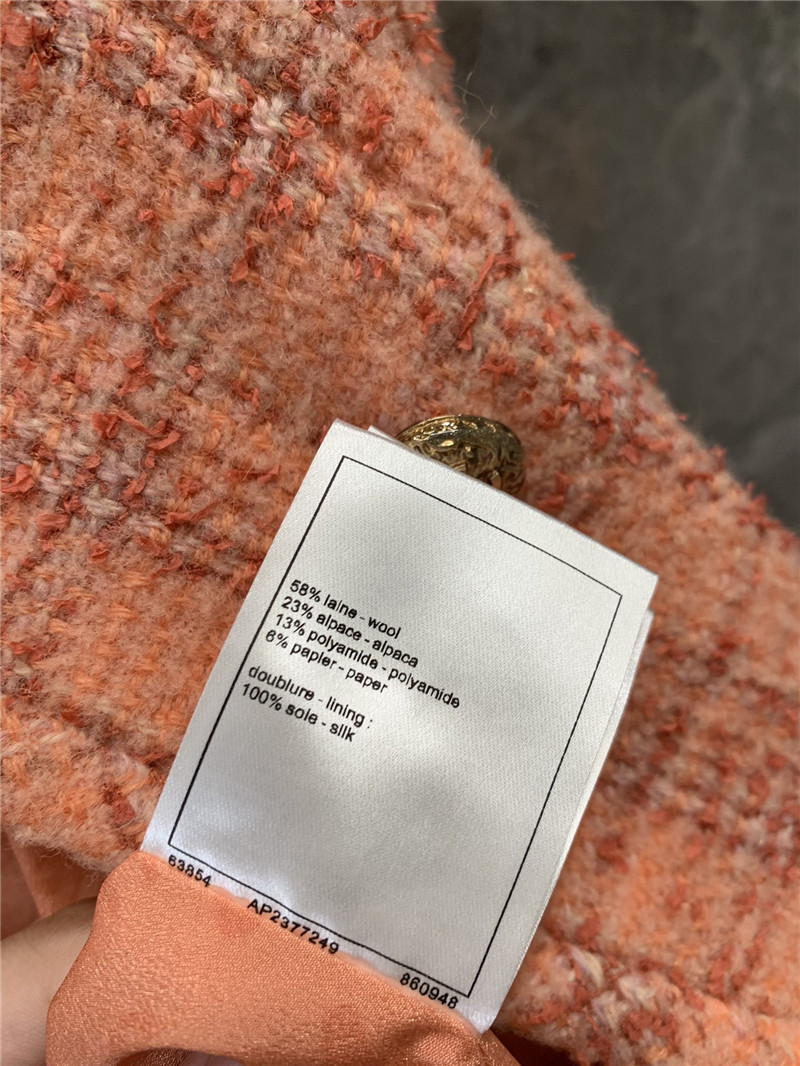 Ch**el check wool coat replica d&g clothing