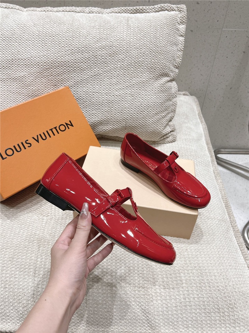 LV Dandy Mary Jane Red Patent Leather