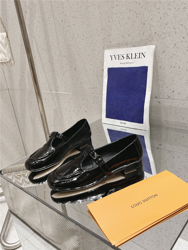 LV Dandy Mary Jane Black Patent Leather