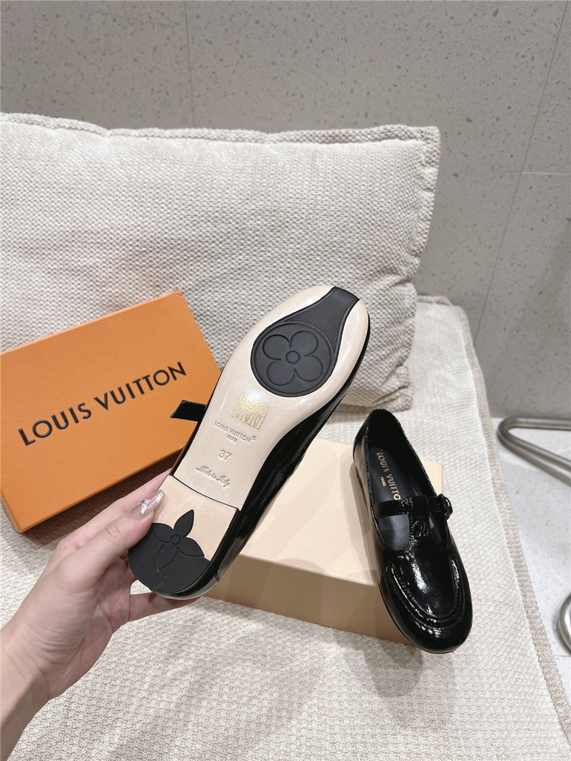 LV Dandy Mary Jane Black Patent Leather