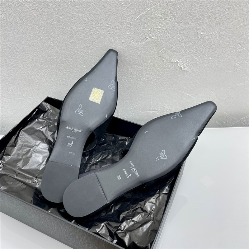 Sa1nt Lau*nt babylone slingback flats black suede