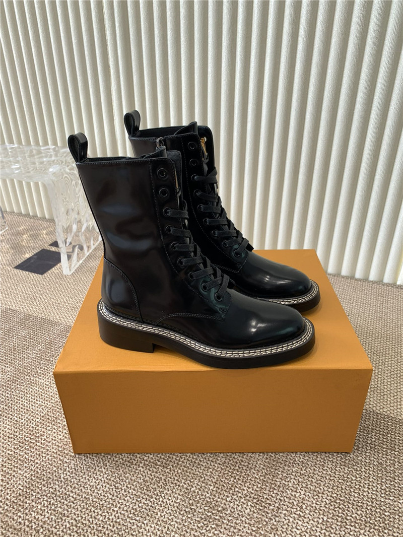 l0vis Vvtt0n patent leather metropolis ranger boots