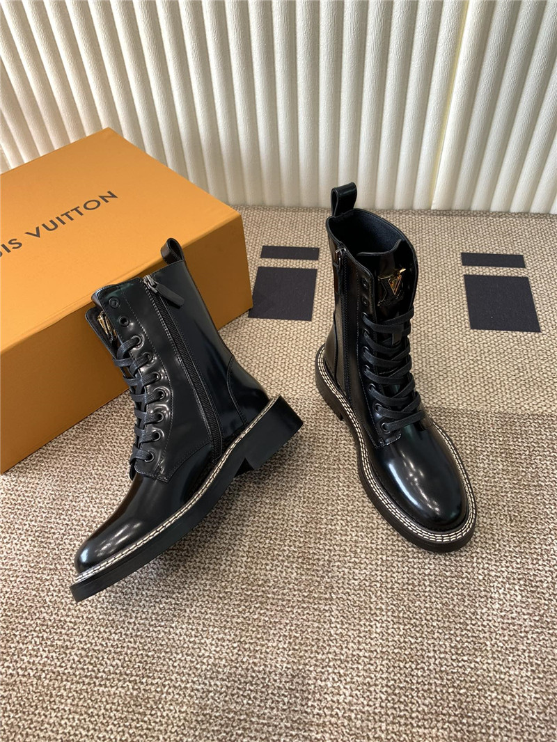 l0vis Vvtt0n patent leather metropolis ranger boots