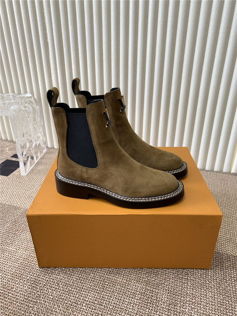 l0vis Vvtt0n brown suede beaubourg ankle chelsea boots