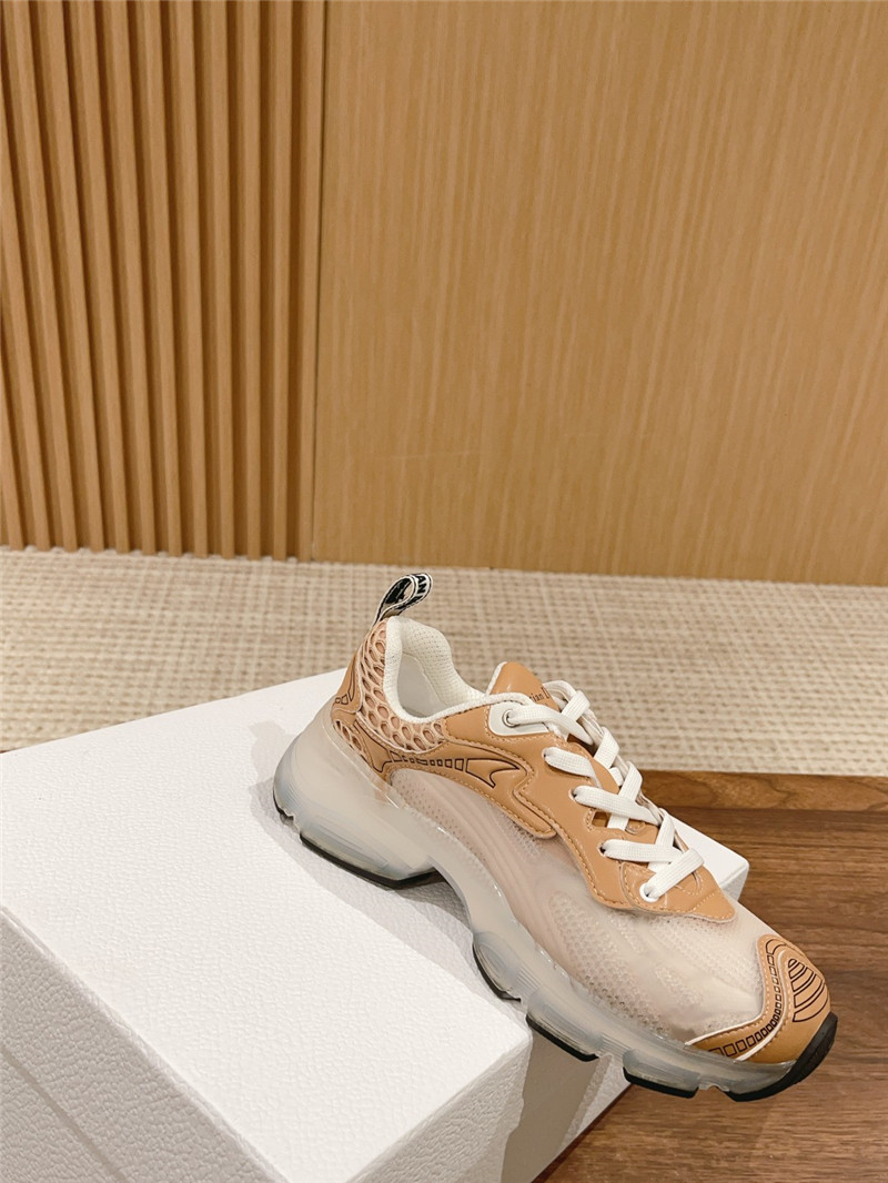 D10r brown mesh oblique vibe sneakers