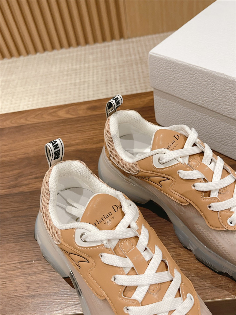D10r brown mesh oblique vibe sneakers