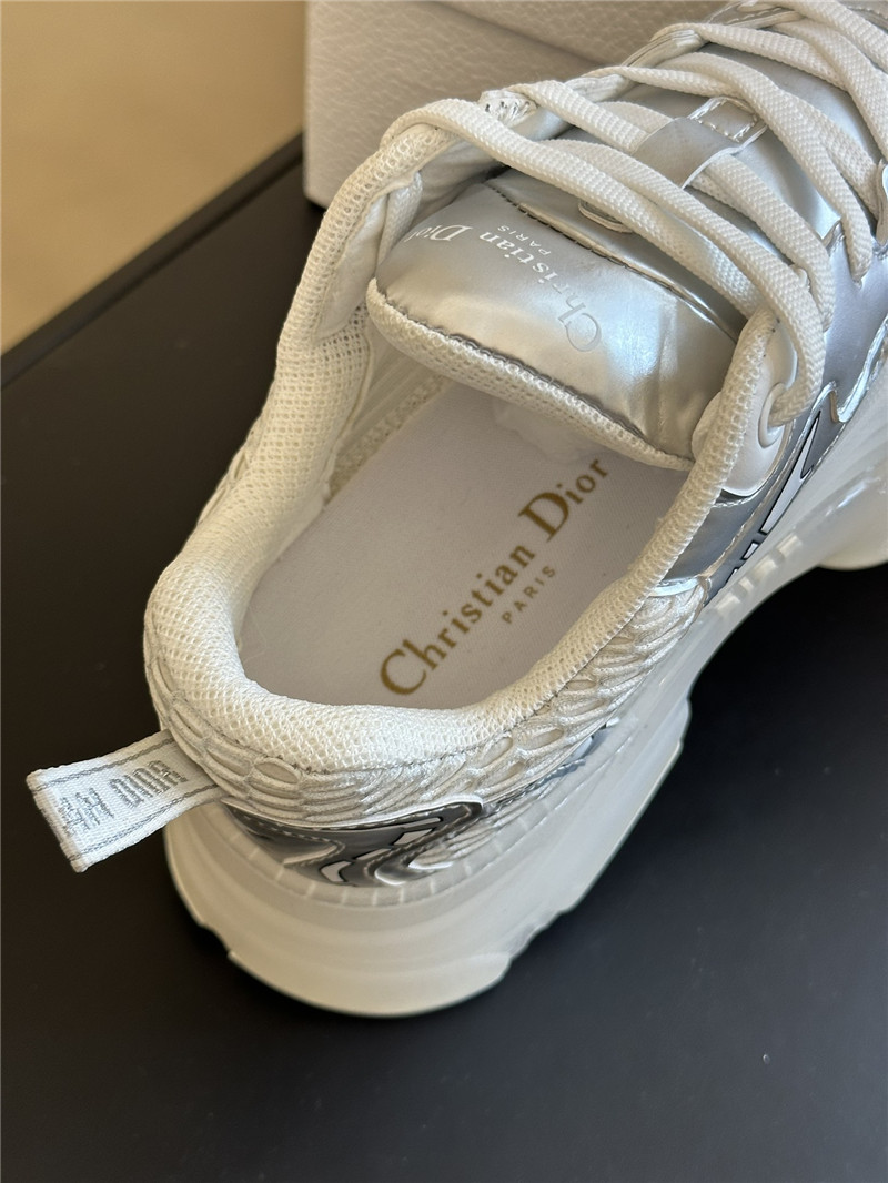 D10r silver mesh oblique vibe sneakers