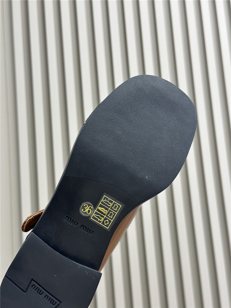 Miu Miu Black Patent Leather Mary Jane Shoes