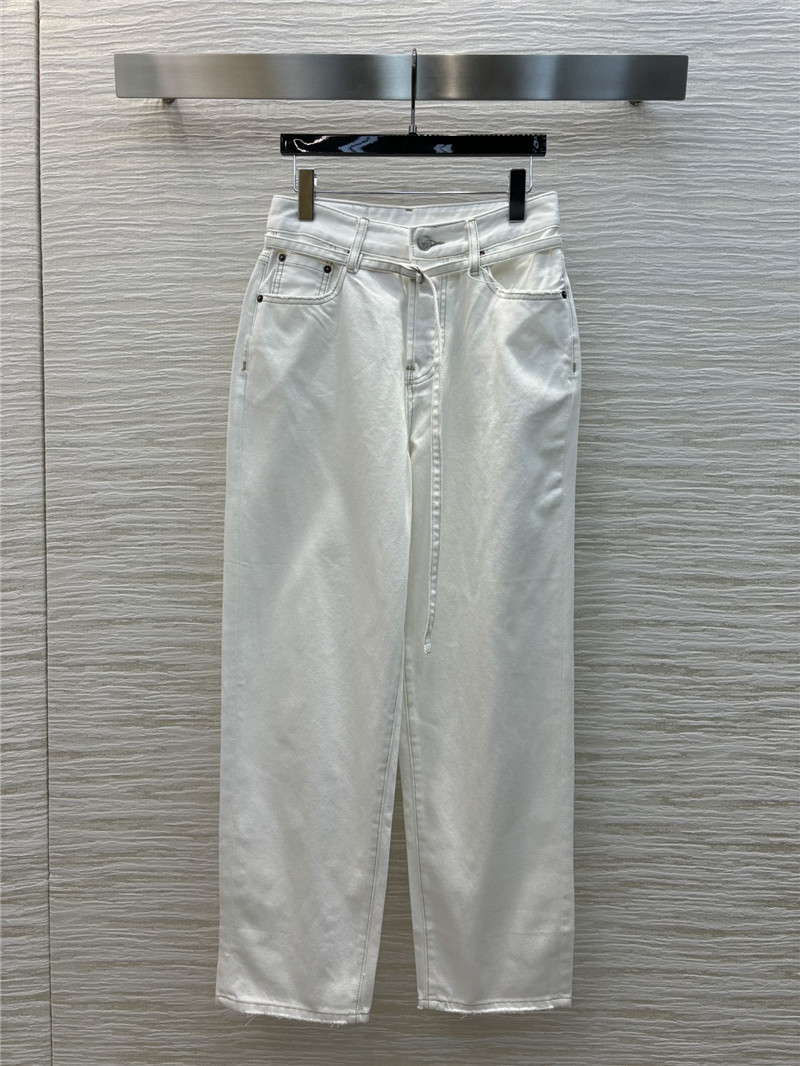 acne studios belted denim straight pants replicas clothes