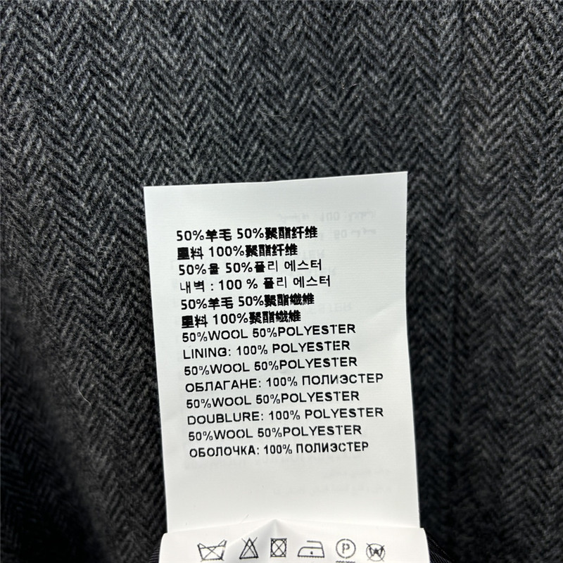 M1um1u herringbone lapel long coat replicas clothes