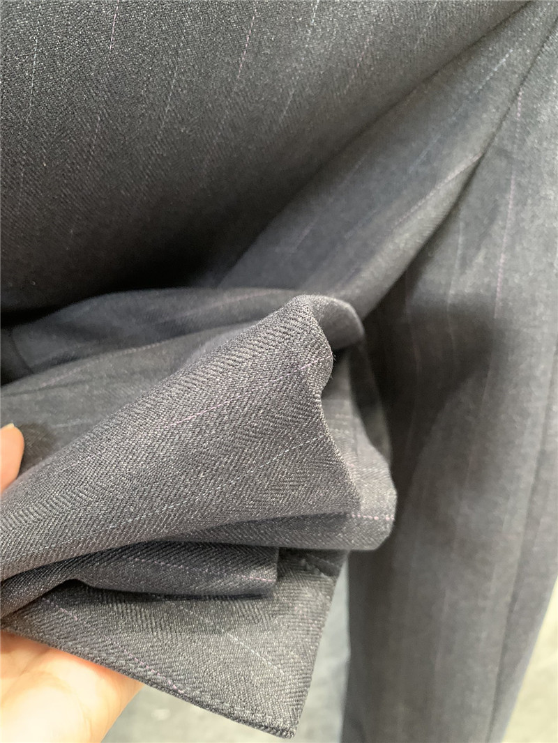 a1exa*der Mcqv*en single button striped suit jacket replicas clothes