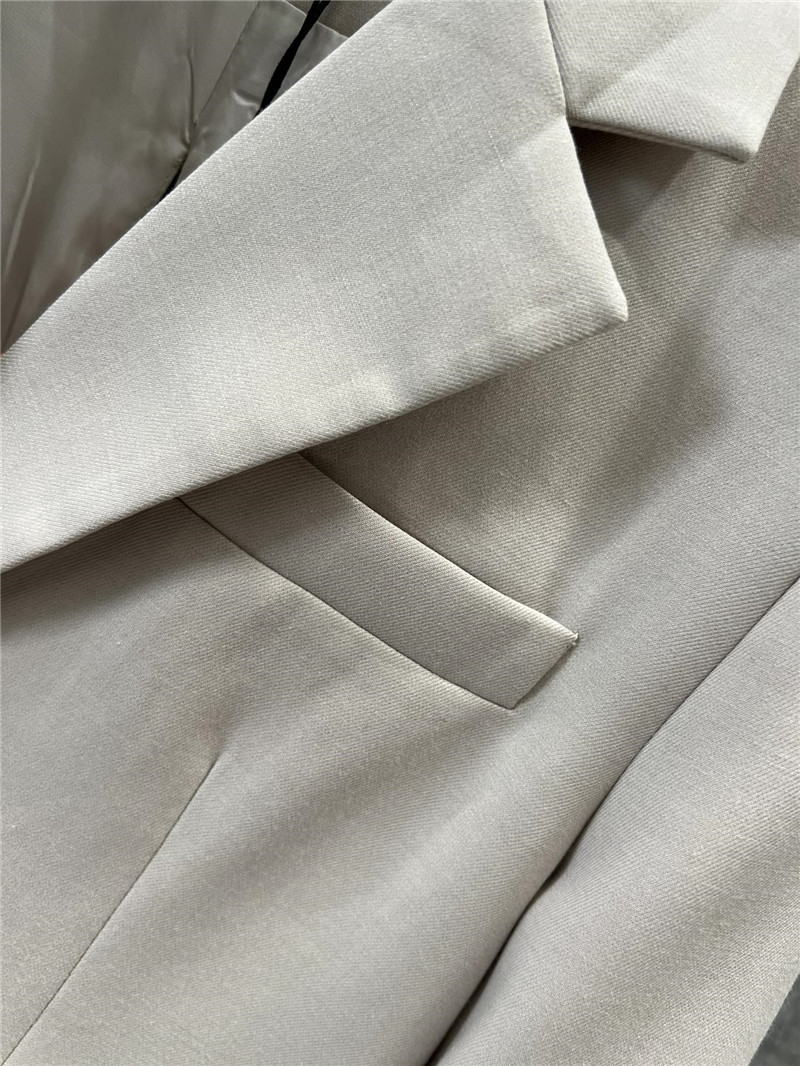 Miu Miu Light Beige Single-breasted Blazer