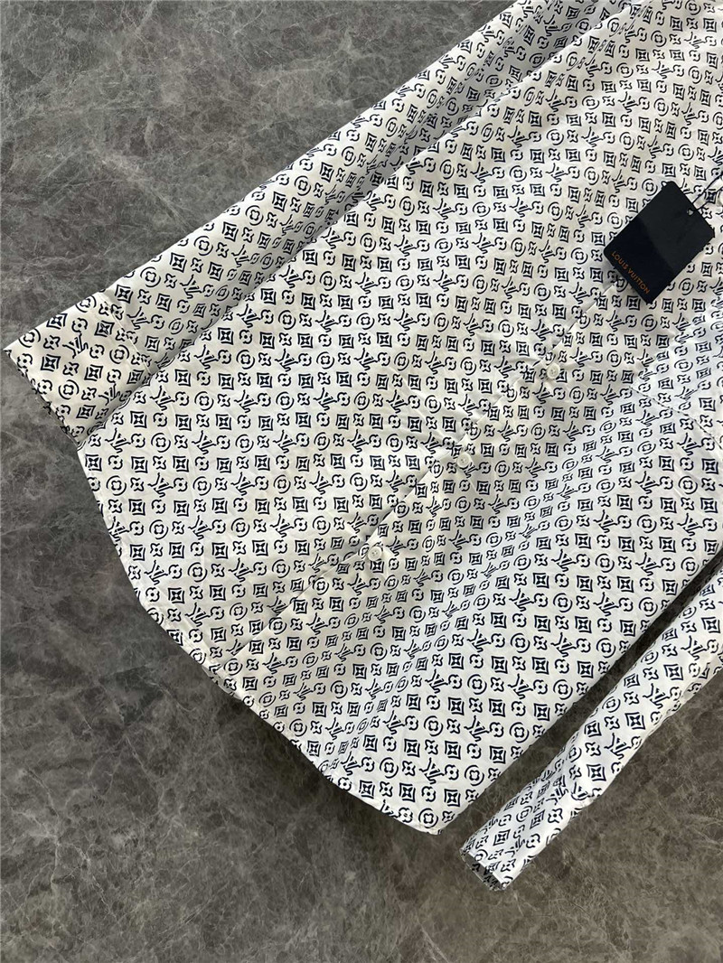 l0vis Vvtt0n lv letter print long sleeve shirt replicas clothes