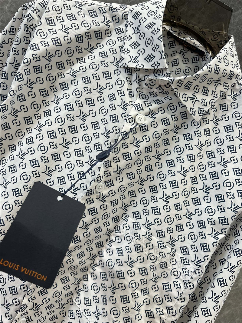 l0vis Vvtt0n lv letter print long sleeve shirt replicas clothes