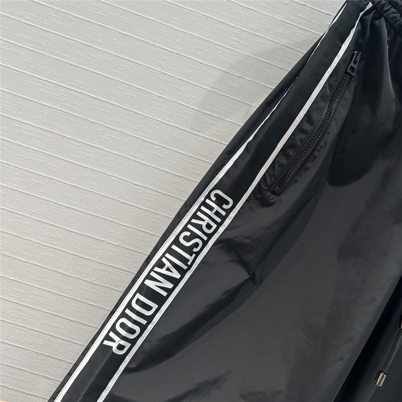 D10r black nylon casual trousers replica designer clothes