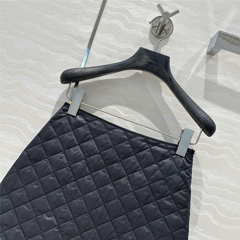 moncler D1am0nd pattern quilted press line skirt replica clothes