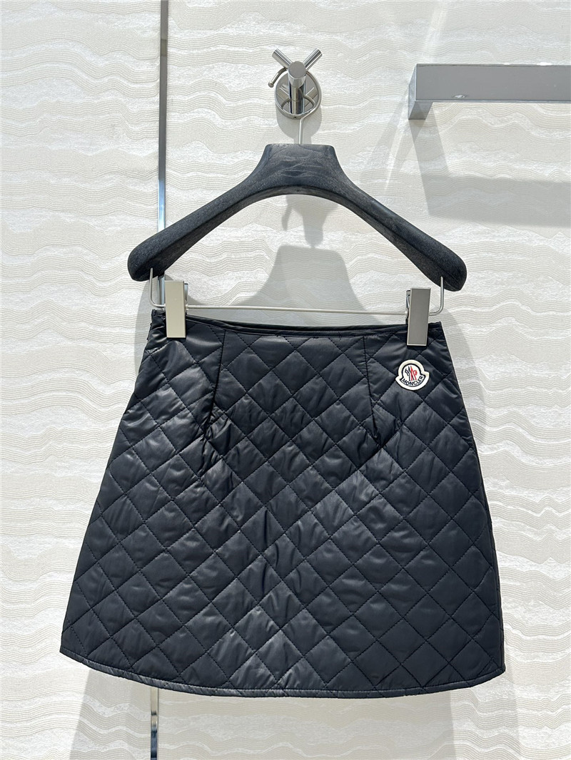 moncler D1am0nd pattern quilted press line skirt replica clothes