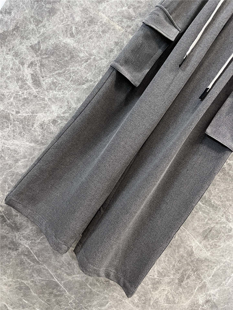 Pra*a letter webbing waist drawstring overalls replica clothes