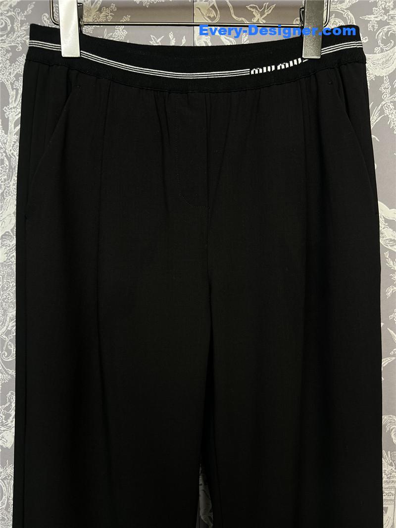 M1um1u high waist wide leg trousers replica clothing sites