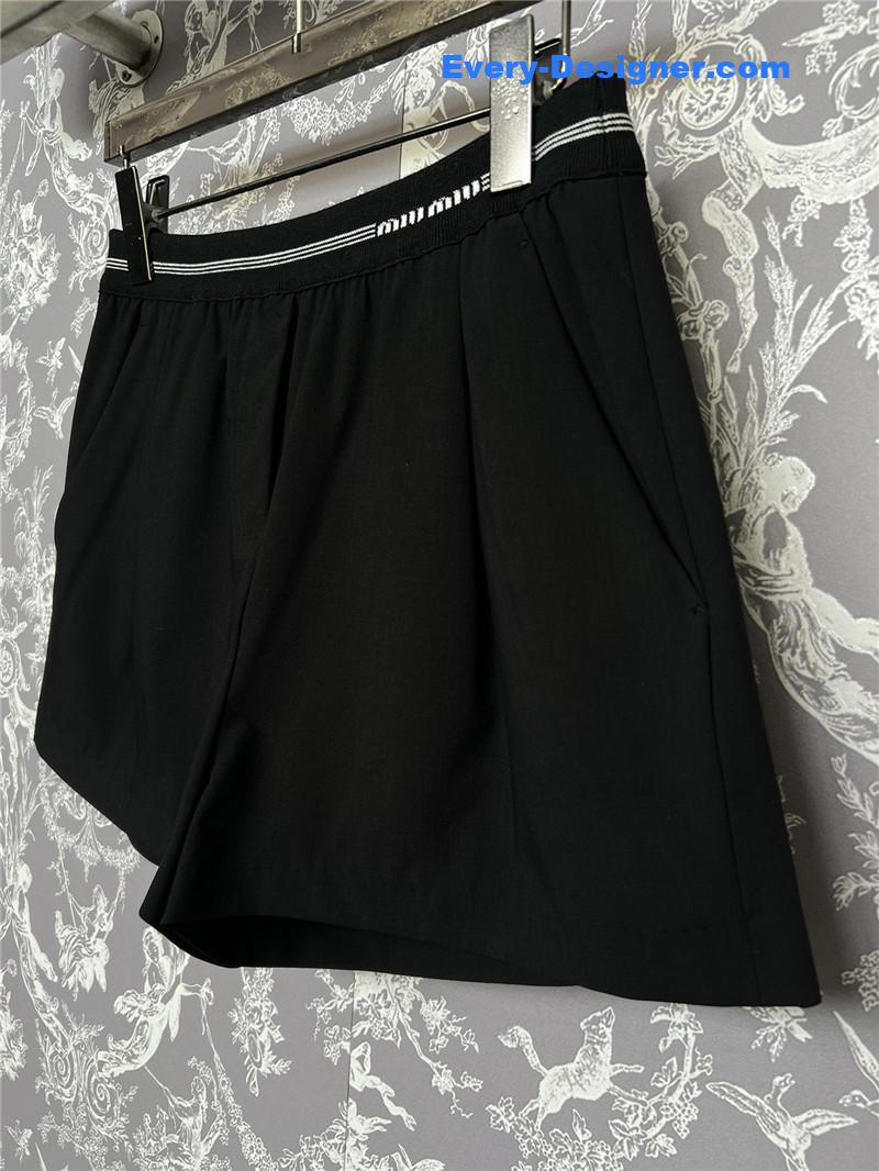M1um1u high waist wide leg shorts replica d&g clothing