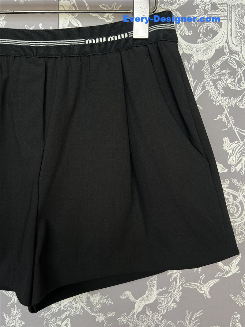 M1um1u high waist wide leg shorts replica d&g clothing