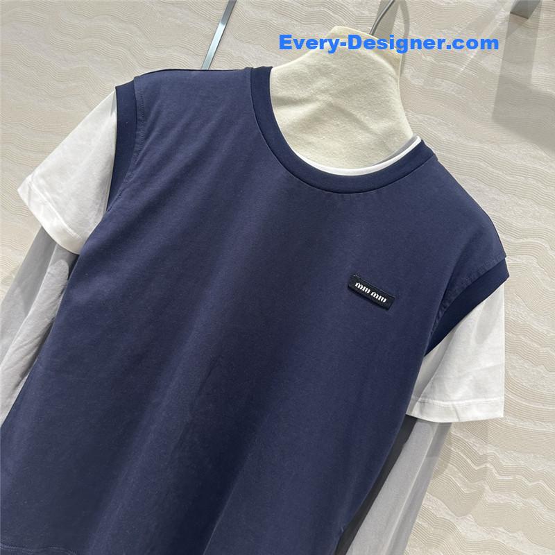 M1um1u color tone three-piece t replica clothes