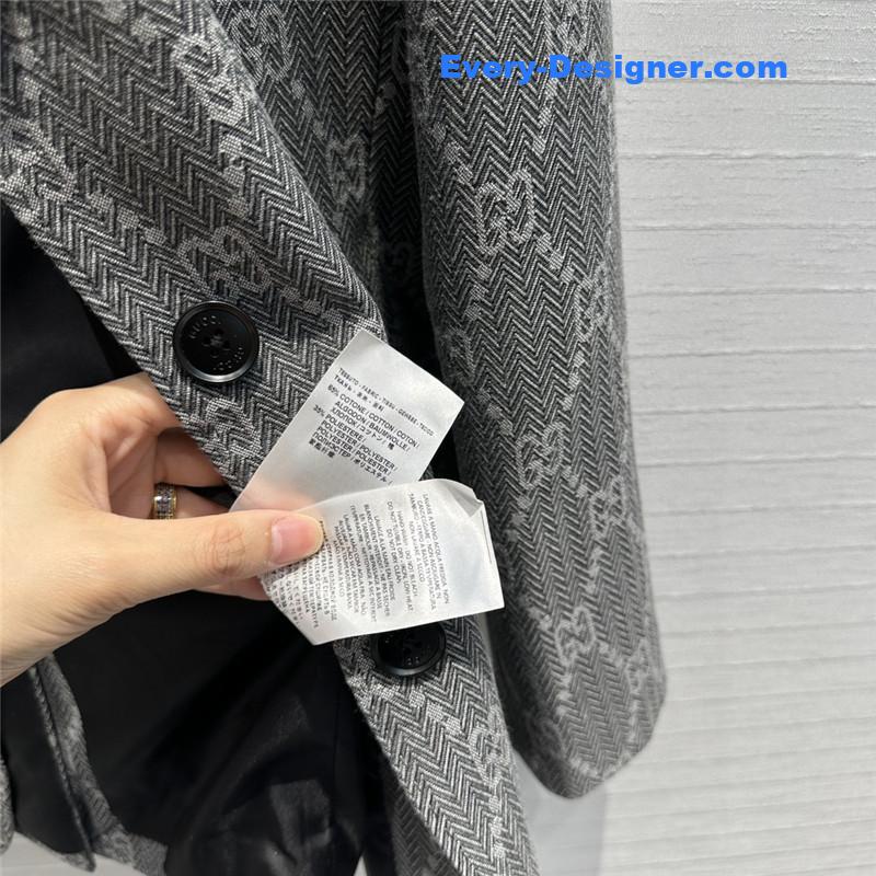 Gvc*1 double g jacquard suit jacket replicas clothes
