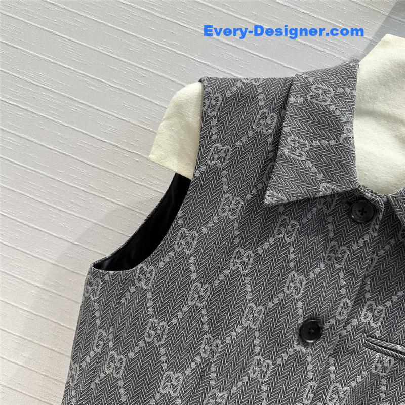 Gvc*1 double g jacquard vest jacket replica d&g clothing