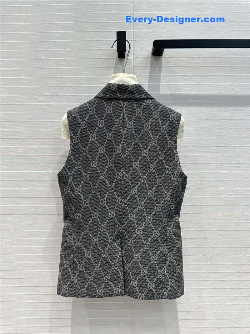 Gvc*1 double g jacquard vest jacket replica d&g clothing