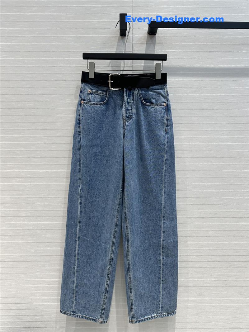 A1exa*der wang belt stitching sickle jeans replica clothes