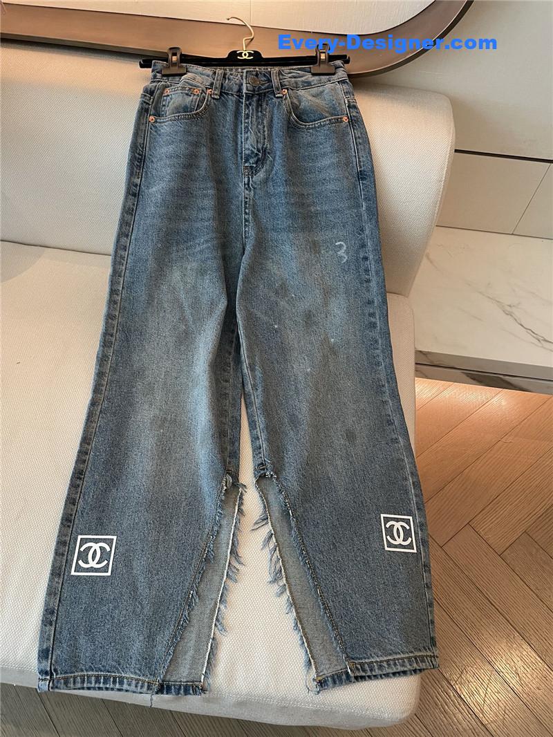 Ch**el new distressed jeans replica clothes