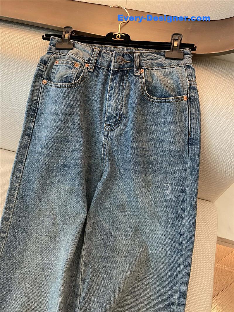 Ch**el new distressed jeans replica clothes