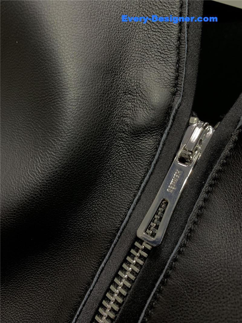 H**me5 leather patchwork satin waistcoat replica clothes