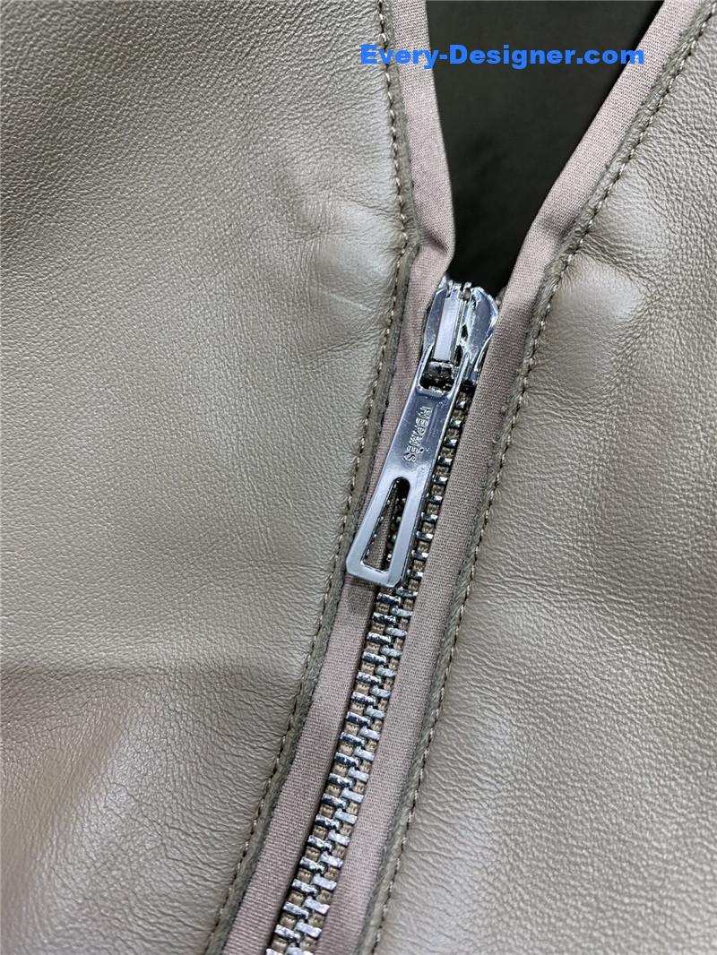 H**me5 leather patchwork satin waistcoat replica clothes