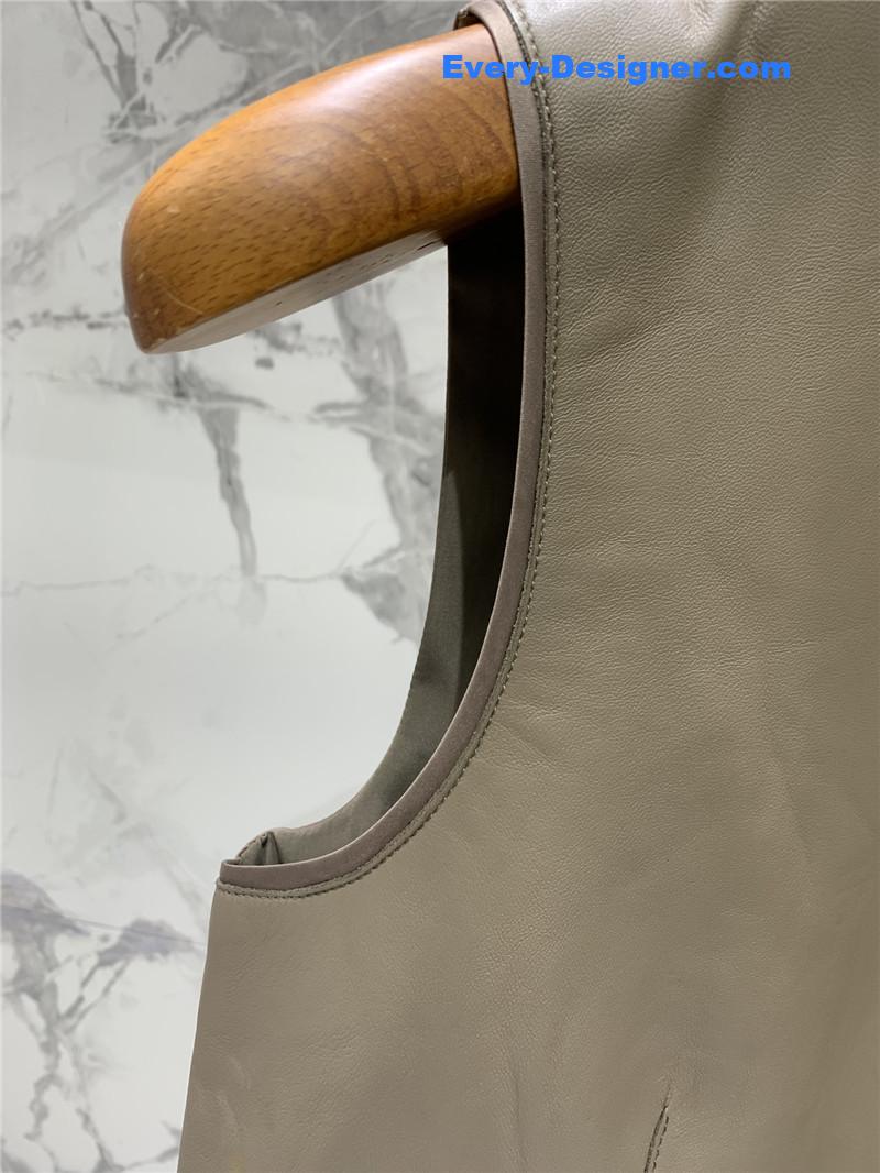 H**me5 leather patchwork satin waistcoat replica clothes