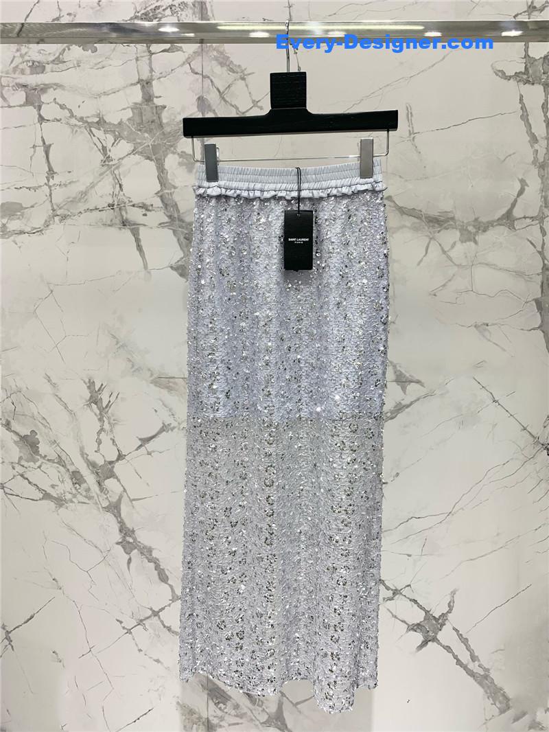 Y51 sequined acetate wrinkled vest set replica d&g clothing