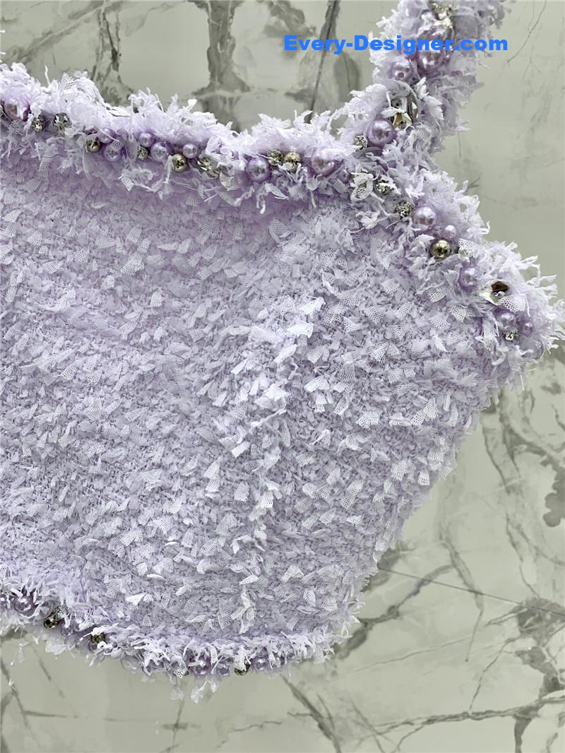 Balmain light purple woolen suit cheap replica designer clothes