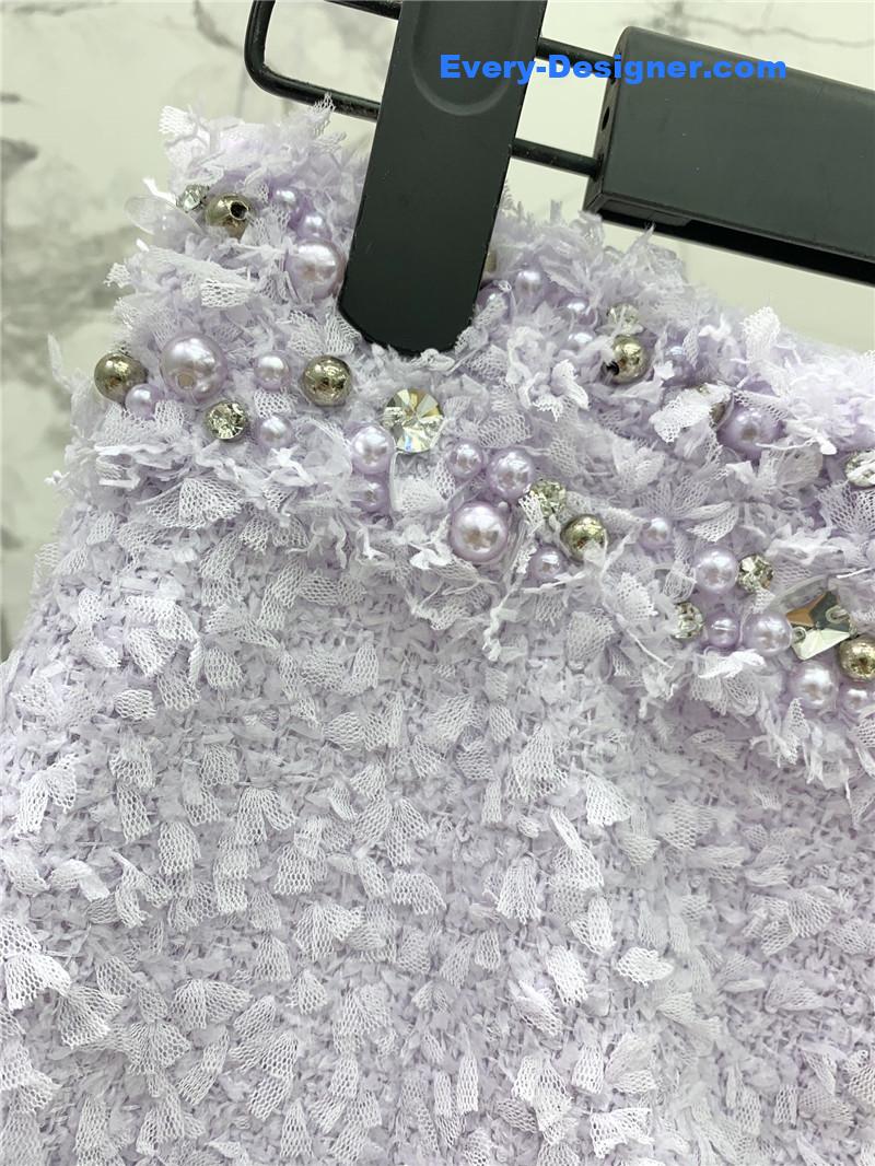 Balmain light purple woolen suit cheap replica designer clothes