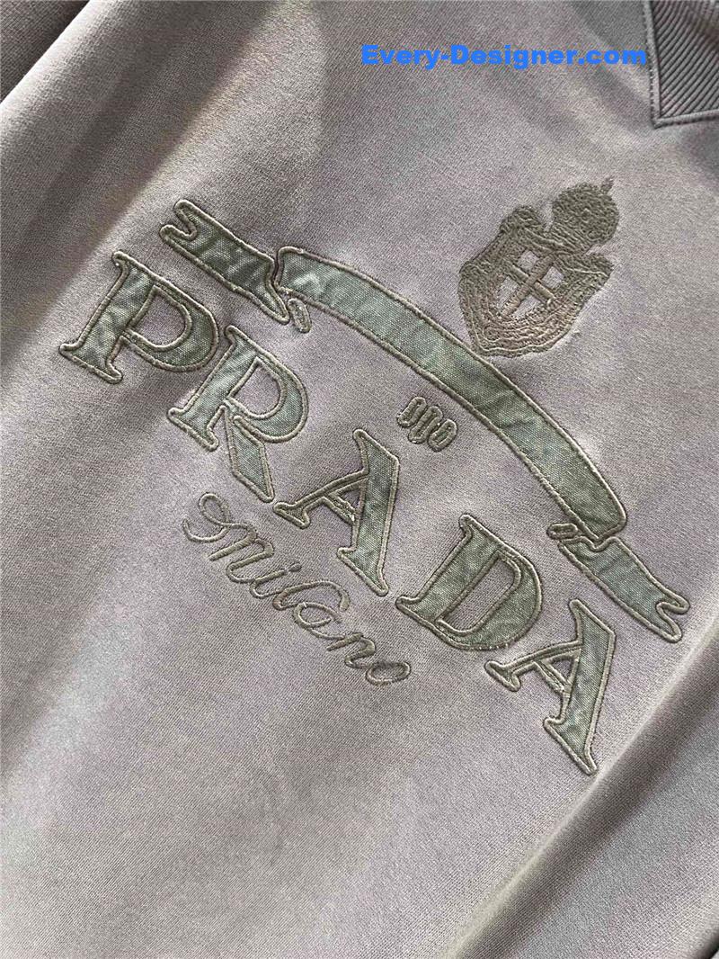 Pra*a distressed hooded sweatshirt replica clothing sites